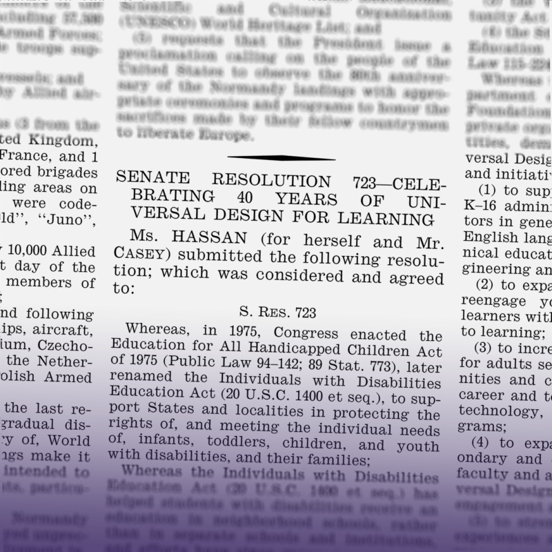 Excerpt of the June 4, 2024 Senate Congressional Record focused on Senate Resolution 723