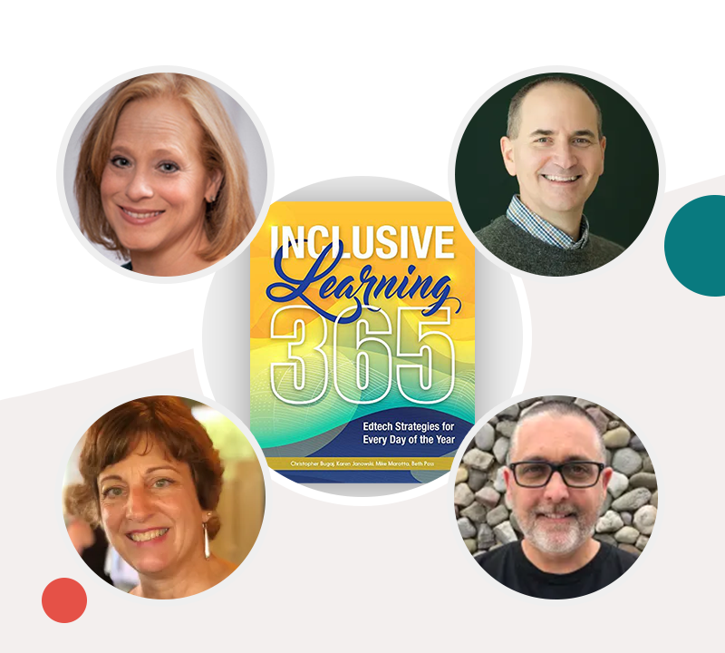 Inclusive Learning 365 book cover and photos of the authors