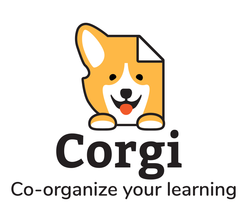 Corgi logo: Co-organize your learning