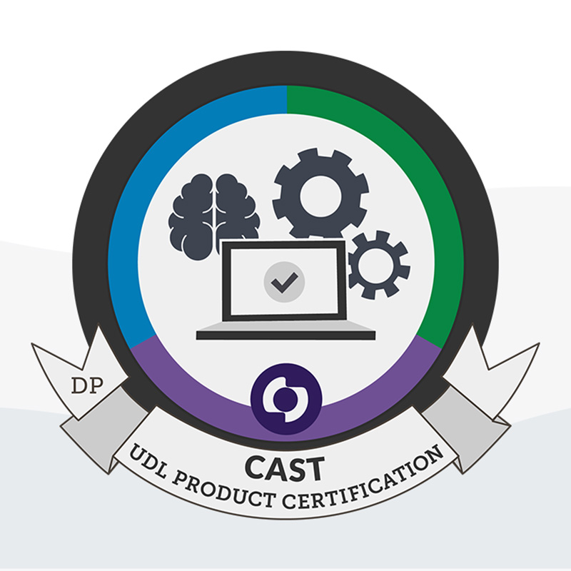 CAST UDL Product Certification badge